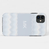 Ocean Shades Waterverf Chevron Case-Mate iPhone Case (Achterkant (horizontaal))