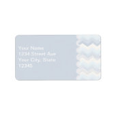Ocean Shades Waterverf Chevron Etiket (Voorkant)