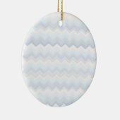 Ocean Shades Waterverf Chevron Keramisch Ornament (Rechts)