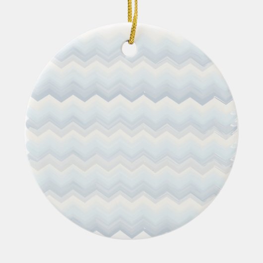 Ocean Shades Waterverf Chevron Keramisch Ornament (Voorkant)