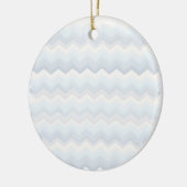 Ocean Shades Waterverf Chevron Keramisch Ornament (Links)