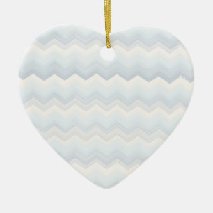 Ocean Shades Waterverf Chevron Keramisch Ornament