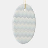 Ocean Shades Waterverf Chevron Keramisch Ornament (Rechts)