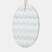 Ocean Shades Waterverf Chevron Keramisch Ornament (Links)