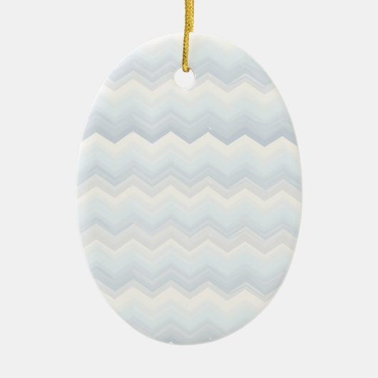Ocean Shades Waterverf Chevron Keramisch Ornament (Voorkant)