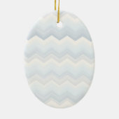Ocean Shades Waterverf Chevron Keramisch Ornament (Achterkant)