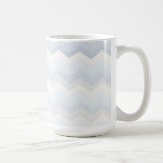 Ocean Shades Waterverf Chevron Koffiemok (Rechts)