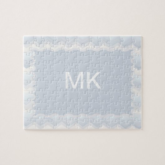 Ocean Shades Waterverf Chevron Legpuzzel (Horizontaal)