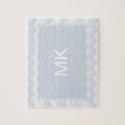 Ocean Shades Waterverf Chevron Legpuzzel (Verticaal)