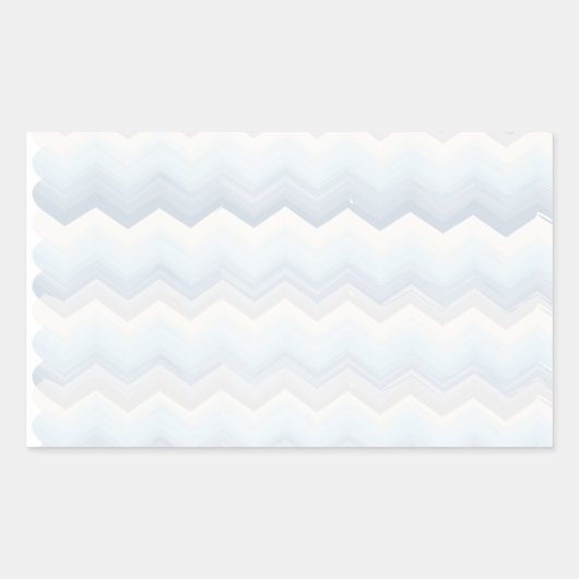 Ocean Shades Waterverf Chevron Rechthoekige Sticker (Voorkant)