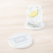 Ocean Shades Waterverf Chevron Zandsteen Onderzetter (Zijkant)