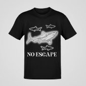 Ocean Shark No Escape Mannen grafische T-shirt