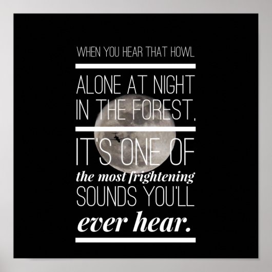 Ocean Shark Quote Poster (Voorkant)