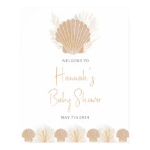 Ocean Shell Baby shower Welkomstbord