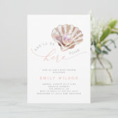 Ocean She'll Be Here Soon Girl Baby Shower Kaart (Staand voorkant)