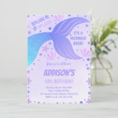 Ocean Shell en Under the Zee Party Kaart (Staand voorkant)