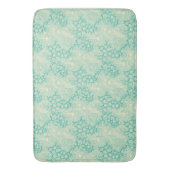 Ocean Shells Sea Waves Abstract Vintage Pattern Badmat (Voorkant Verticaal)