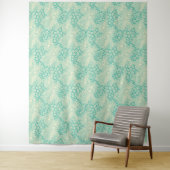Ocean Shells Sea Waves Abstract Vintage Pattern Wandkleed (In situ)