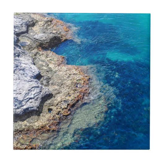 Ocean Shoal en Blue Waters Keramische Tegels Tegeltje (Voorkant)