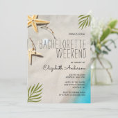 Ocean Shore Beach Bachelorette Weekend Kaart (Staand voorkant)