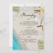 Ocean Shore Beach Bachelorette Weekend Kaart (Achterkant)