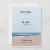 Ocean Shore Beach Kaart (Achterkant)