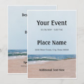 Ocean Shore Beach Kaart (Voorkant / Achterkant)