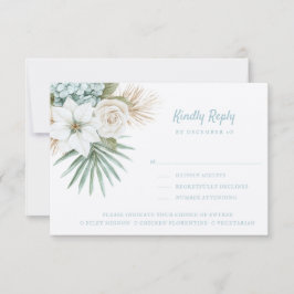 Ocean Shore | Beach | Kindly Reply | Meal Options  RSVP Kaartje