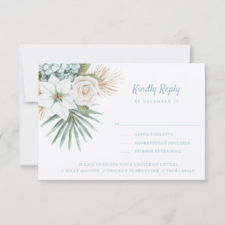 Ocean Shore | Beach | Kindly Reply | Meal Options RSVP Kaartje