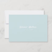 Ocean Shore | Beach | Kindly Reply | Meal Options  RSVP Kaartje (Achterkant)