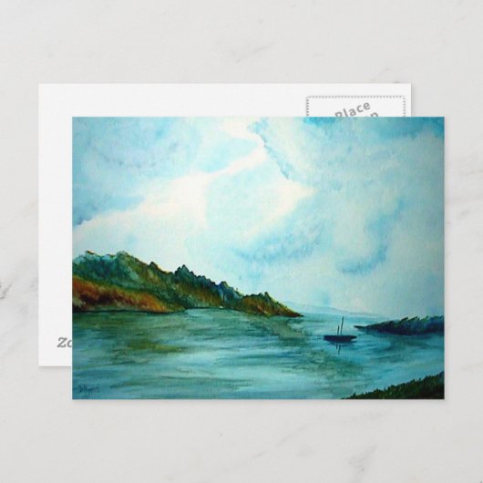 Ocean Shore Briefkaart (Voorkant / Achterkant)