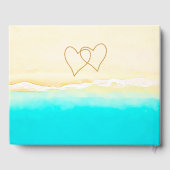 Ocean Shore Sandy Beach Bruiloft Gastenboek (Achterkant)