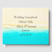 Ocean Shore Sandy Beach Bruiloft Gastenboek (Voorkant)