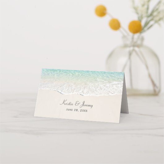 Ocean Shoreline Beach Reception Plaatskaartje (Achterkant)