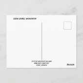 Ocean Shores, WA, Beach Sunset Photo Briefkaart (Achterkant)