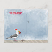 Ocean Shores WA Kerstmis Beach Driftwood Feestdagenkaart (Achterkant)