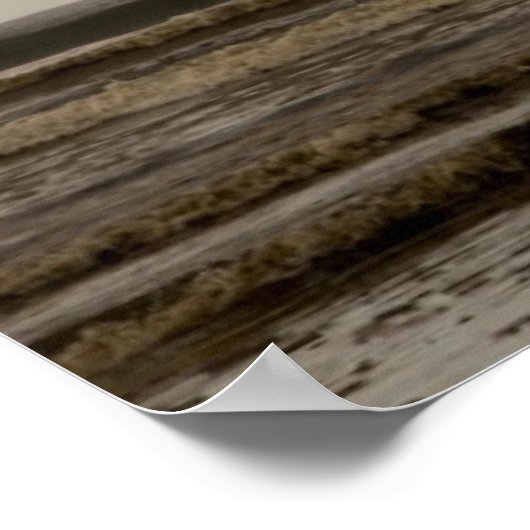 Ocean Shores, WA Waves Poster (Hoek)