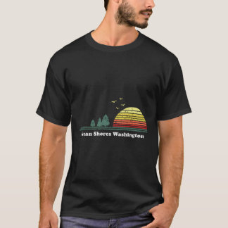  Ocean Shores Washington Sunset Souvenir PR T-shirt