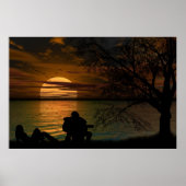 Ocean Silhouette poster (Voorkant)