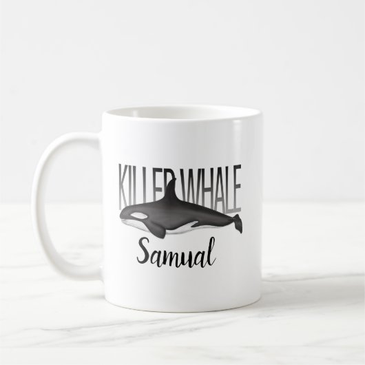 Ocean Simple Killer Whale Nautical Wildlife Animal Koffiemok (Links)