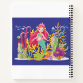 Ocean Siren: lang rood haar Notitieboek (Achterkant)