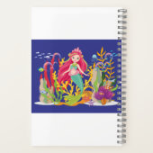 Ocean Siren: lang rood haar Notitieboek (Achterkant)