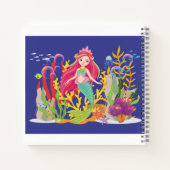 Ocean Siren: lang rood haar Notitieboek (Achterkant)
