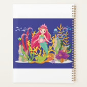 Ocean Siren: lang rood haar Planner (Achterkant)