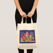 Ocean Siren: lang rood haar Tote Bag (Voorkant (product))