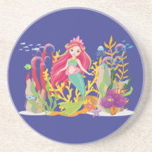 Ocean Siren: lang rood haar