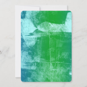 Ocean Sky Blauw Groen Abstract Baby shower Kaart