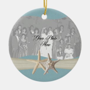 Ocean Sky Blue Zeester Foto Keramisch Ornament