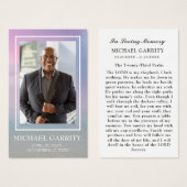 Ocean Sky-fotografie - Funeral Prayer Card Visitekaartje (Voorkant /achterkant)