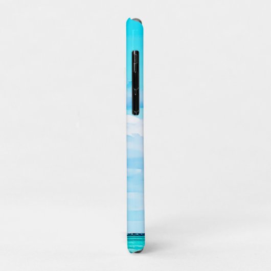 Ocean Sky Monogram Reizen Aqua Blue Case-Mate iPhone Case (Achterkant/links)